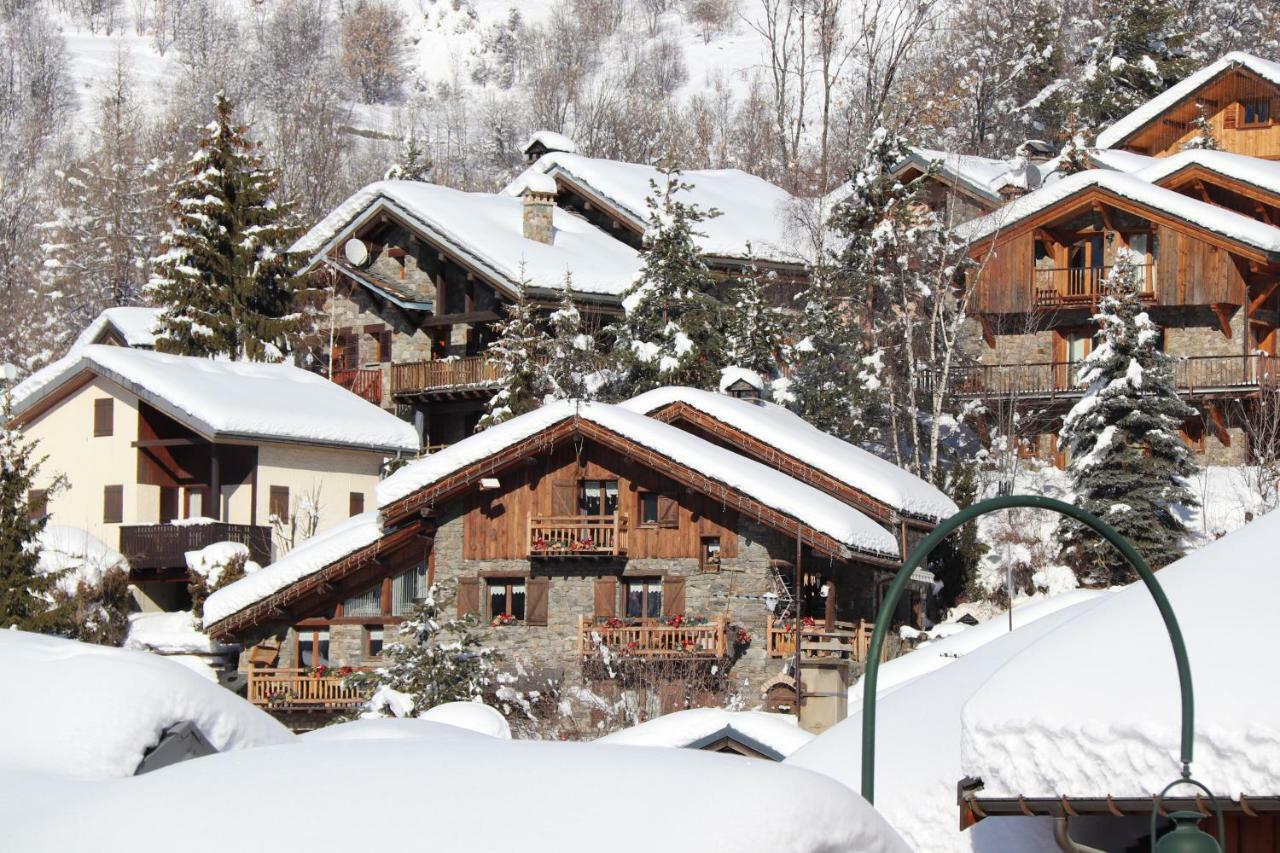 Appartement Cosy Pour 4 Personnes En Chalet De Pierres Saint-Martin-de-Belleville Exterior photo